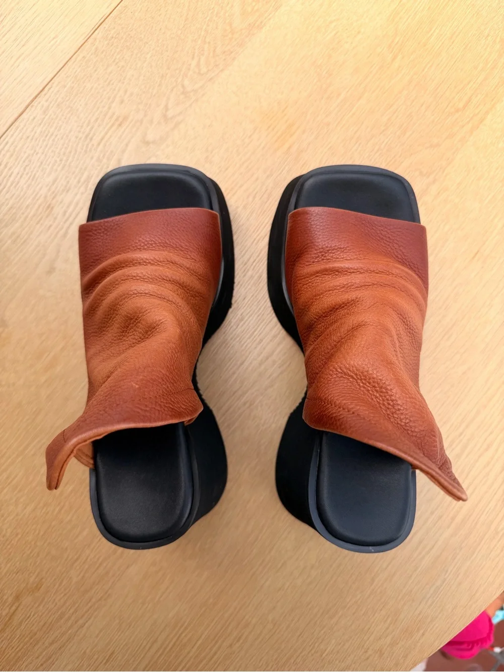 Women’s Brown Platform Slide Sandals